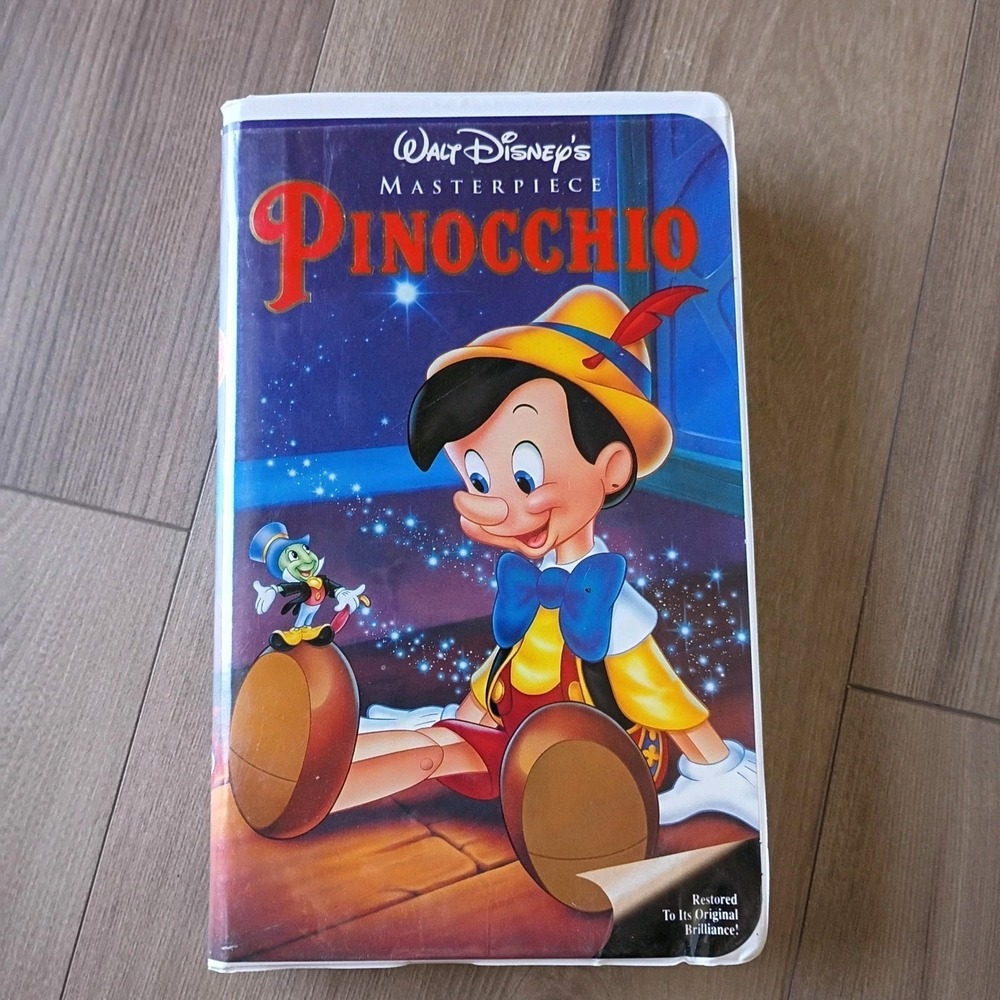 Vintage VHS Tapes: Pinocchio - Walt Disney Masterpiece Untested